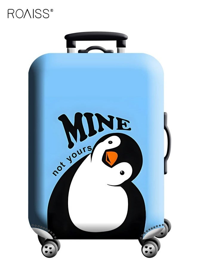 roaiss Thickened Elastic Air Layer Suitcase Protector Luggage Cover Dust Proof Scratch Resistant Telescopic Handle Suitcase Sleeve - Image 1