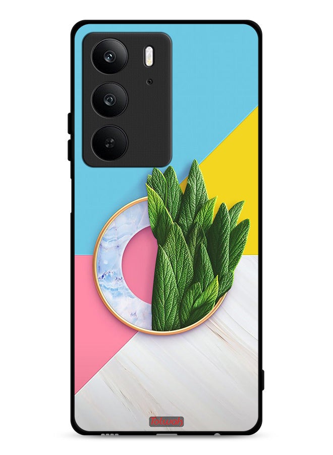 Tolwak Realme C75 4G Protective Case Cover Leaves Abstract Pattern - Image 1