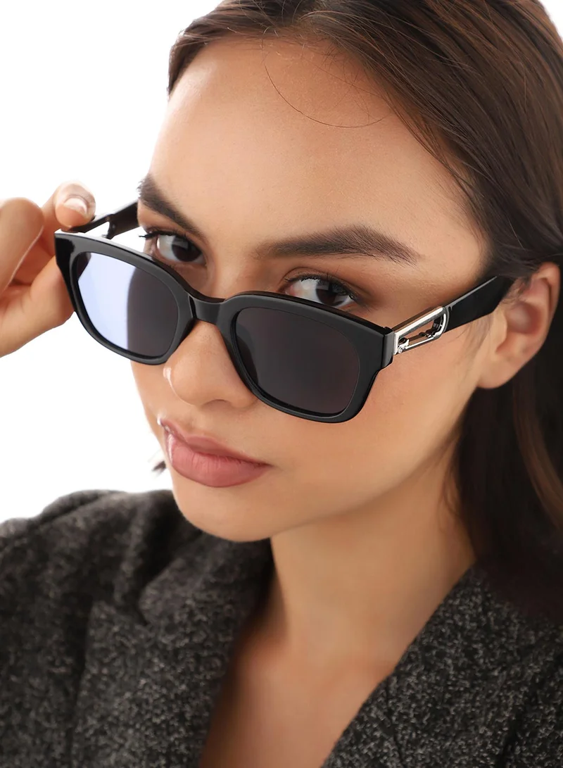 Haute Sauce Black Wayfarer Sunglass