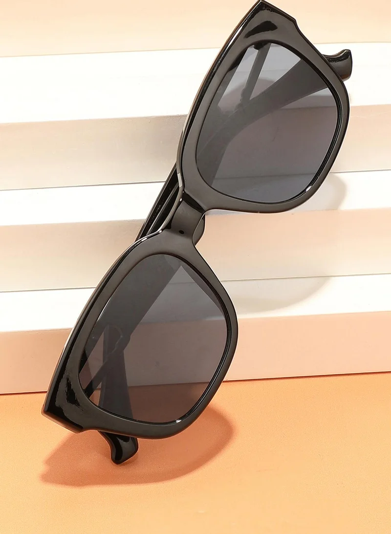 Haute Sauce Black Wayfarer Sunglass