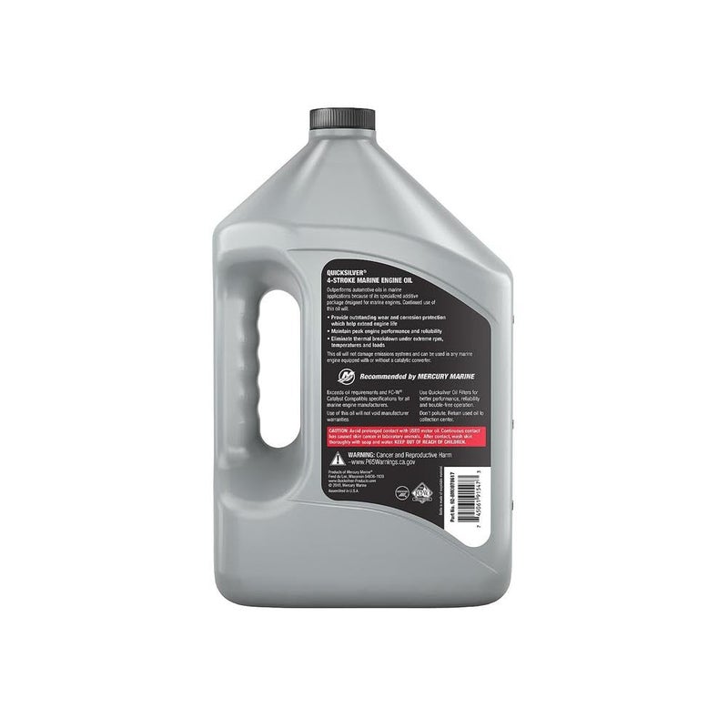 Quicksilver 10W-30 4-Stroke Marine Engine Oil, 1 Gallon - Image 5
