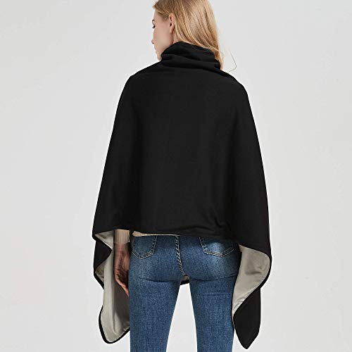Radia Smart® EMF Protection Poncho, Wrap, Wearable Blanket. RF Radiation Shielding, WiFi Blocker, Protection Clothing 28" x 72", Black - Image 2