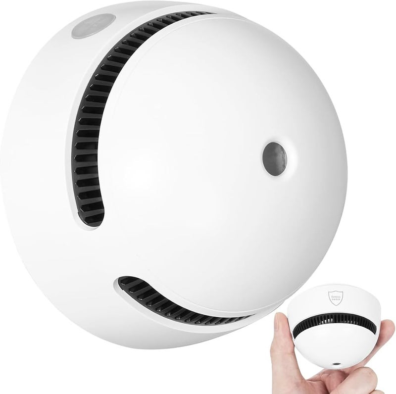 EUREKA SHIELD 10-Year Battery Smoke Detector for Home 85dB Fire Alarm, Military-Grade Photoelectric Sensor Reduces 70% False Alarms CE/UL Globally Certified Easy Install (Adhesive/Screws) (1) - Image 1