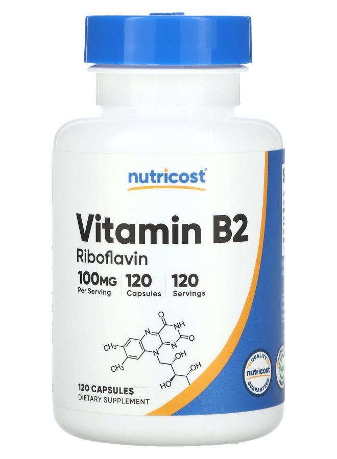 Vitamin B2 100 mg 120 Capsules