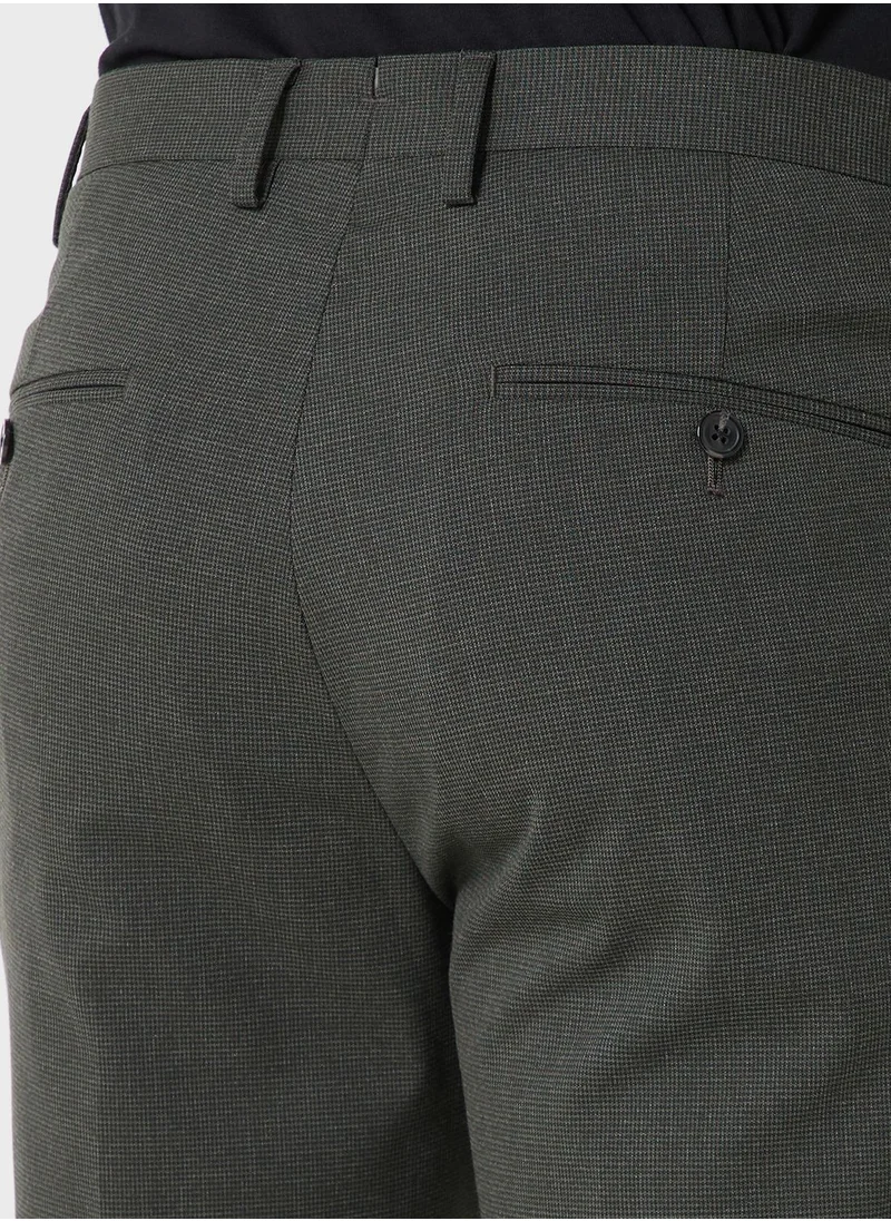Mango Man Stretch fabric slim-fit suit trousers