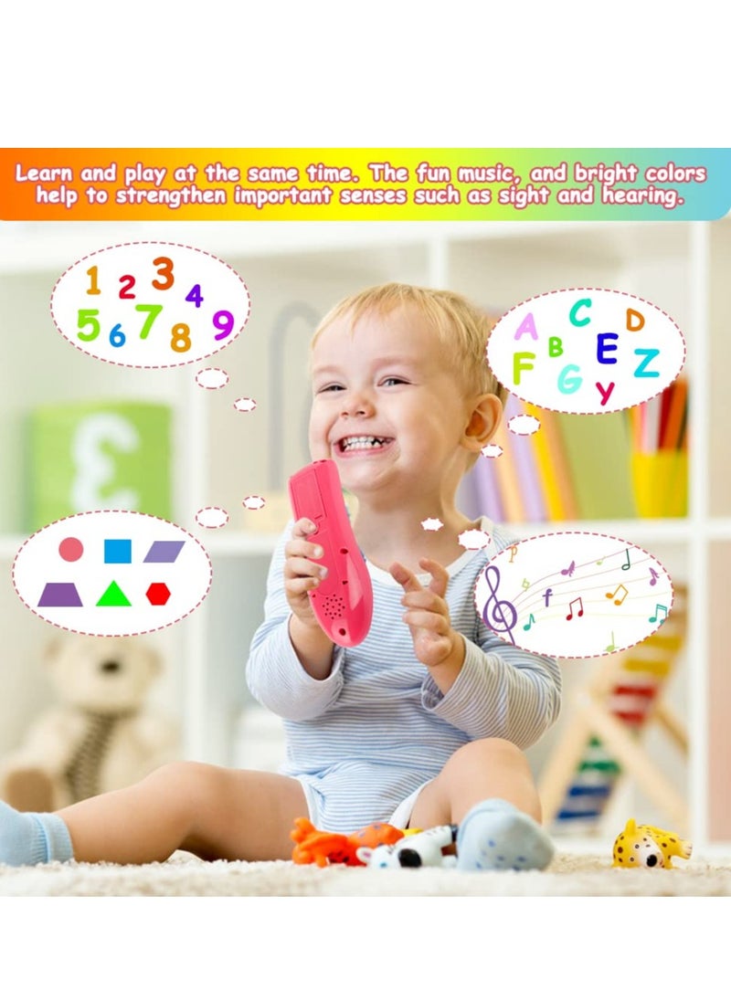 SYOSI - TV Remote Control Toy Early Education Toy for 6 Months Toddlers Kids Provides Musical Play of Light and Sound for Numbers Learning Come with 3 Language Models - Image 1