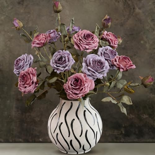 ASTRYAS Artificial Flowers, 10Pcs Faux Flowers Kiku Fake Mini Chrysanthemums Floral Stems Mix Daisy Flowers for Spring DIY Bouquet Centerpieces Wedding Fillers Arrangements Home Decorations - Image 1