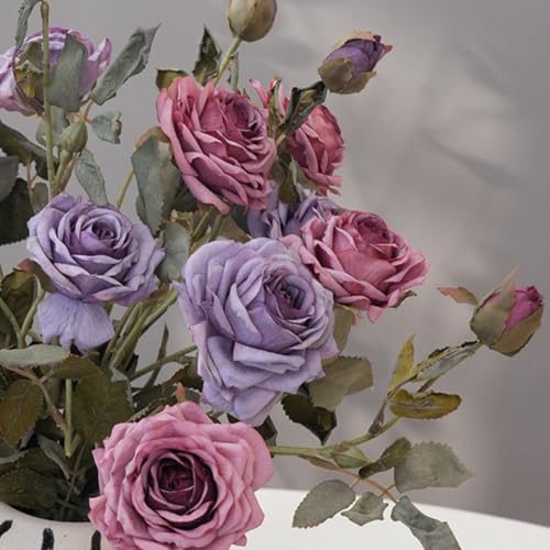 ASTRYAS Artificial Flowers, 10Pcs Faux Flowers Kiku Fake Mini Chrysanthemums Floral Stems Mix Daisy Flowers for Spring DIY Bouquet Centerpieces Wedding Fillers Arrangements Home Decorations - Image 5