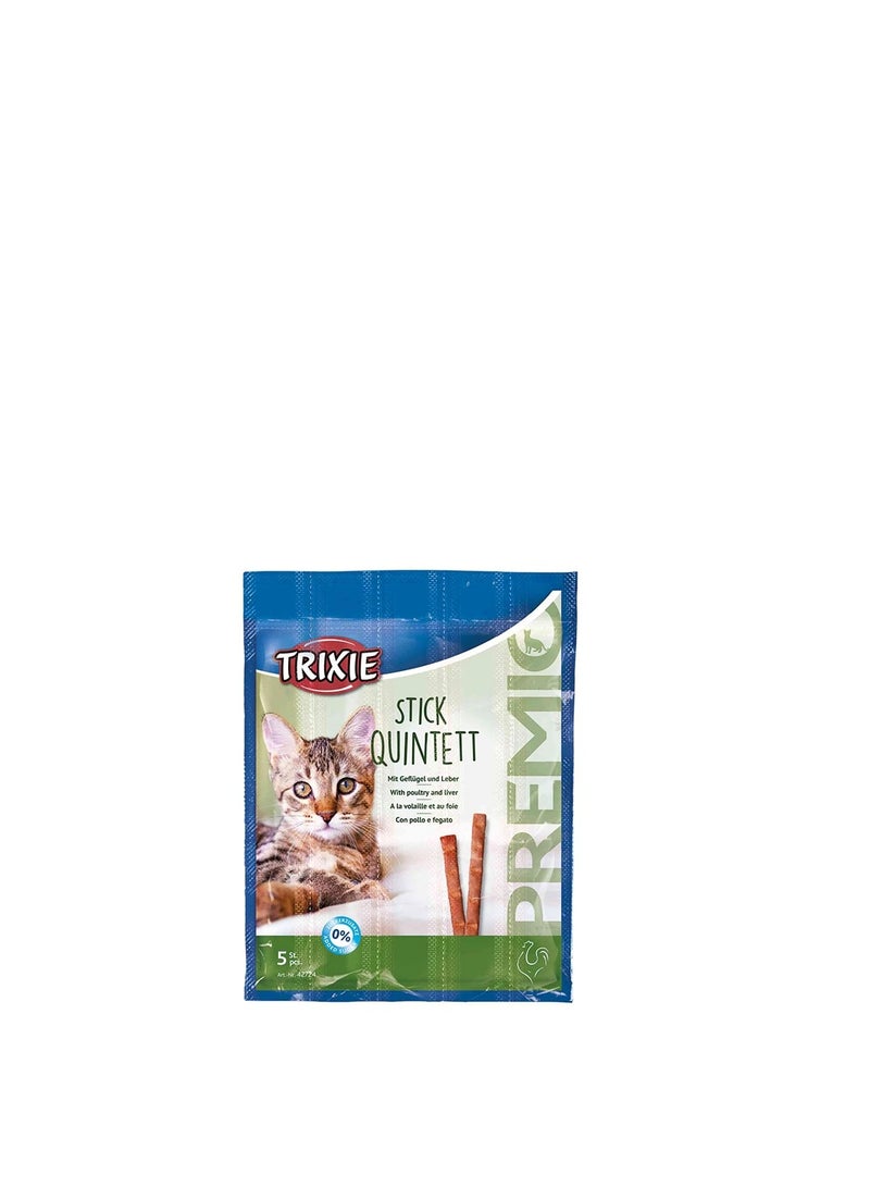 تريكسي حلوى Trixie Premio Stick Quintett للدواجن والكبد للقطط - Image 3