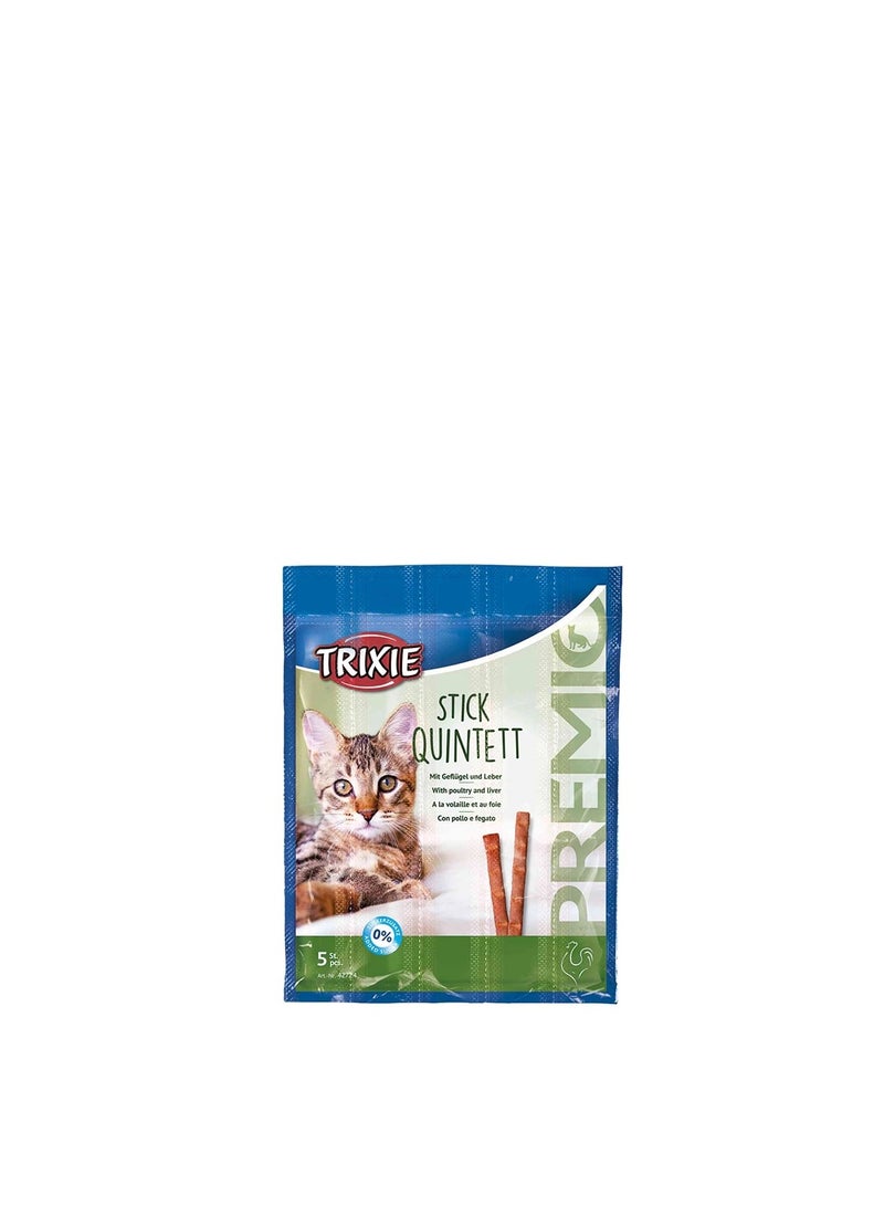 تريكسي حلوى Trixie Premio Stick Quintett للدواجن والكبد للقطط - Image 2