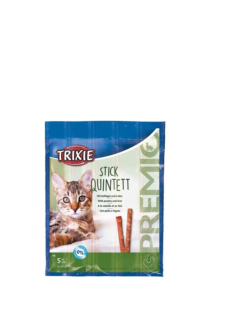 تريكسي حلوى Trixie Premio Stick Quintett للدواجن والكبد للقطط - Image 1