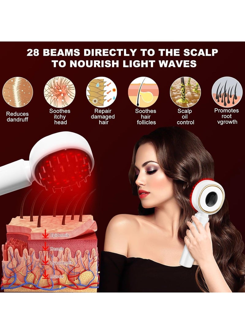 general Electric Hair Oil Applicator, Red Light Hair Scalp Massager, Red Light Therapy Hair Scalp Massage Comb, Scalp Massager Hair Growth - Image 5