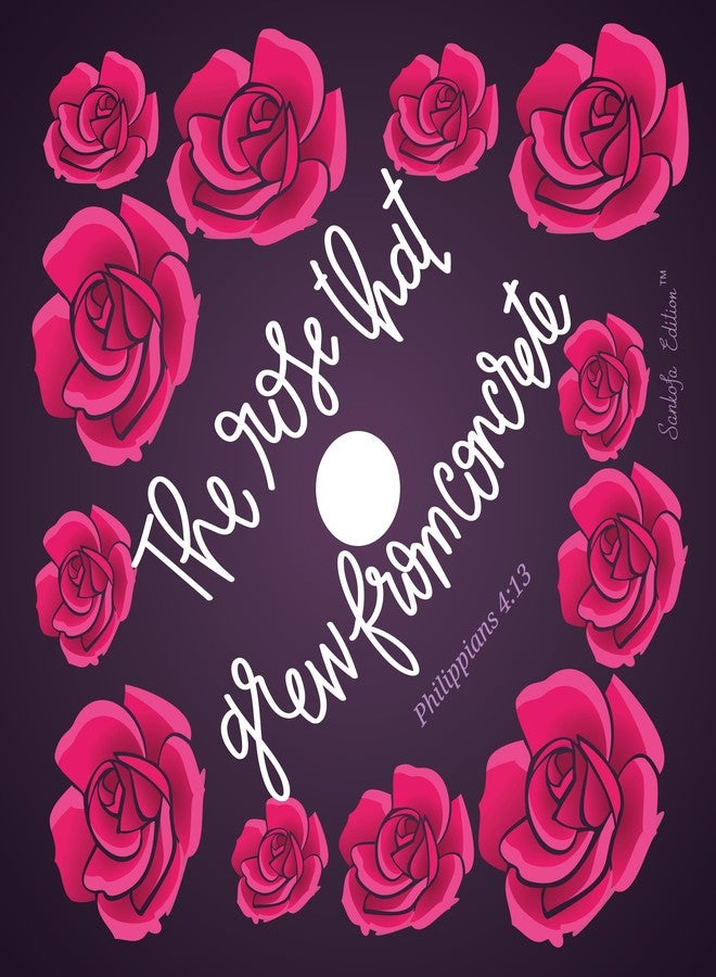 ADVANSYNC The Rose That Grew From Concrete Graduation Cap Topper - Image 4