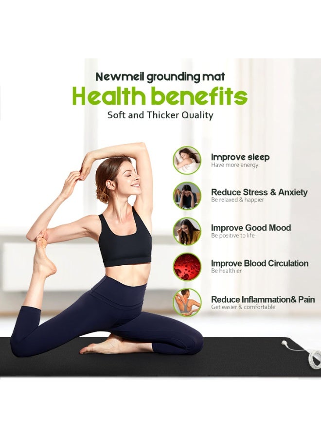 Grounding Mat Universal Pad for Foot, Computer & Bed, 39 x 11.8 Inches - Image 3