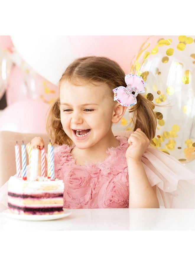 ميروكش هدايا عيد ميلاد للبنات، قطعتان من مشابك شعر عيد الميلاد السعيد، دبابيس شعر لامعة وردية اللون مقاس 3.5 بوصة على شكل تمساح للأطفال الصغار والمراهقين، إكسسوار لحفلات أعياد الميلاد الخامس - Image 4