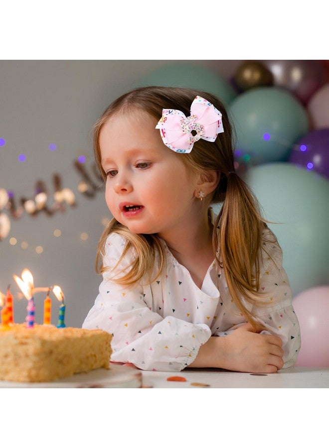 ميروكش هدايا عيد ميلاد للبنات، قطعتان من مشابك شعر عيد الميلاد السعيد، دبابيس شعر لامعة وردية اللون مقاس 3.5 بوصة على شكل تمساح للأطفال الصغار والمراهقين، إكسسوار لحفلات أعياد الميلاد الخامس - Image 3