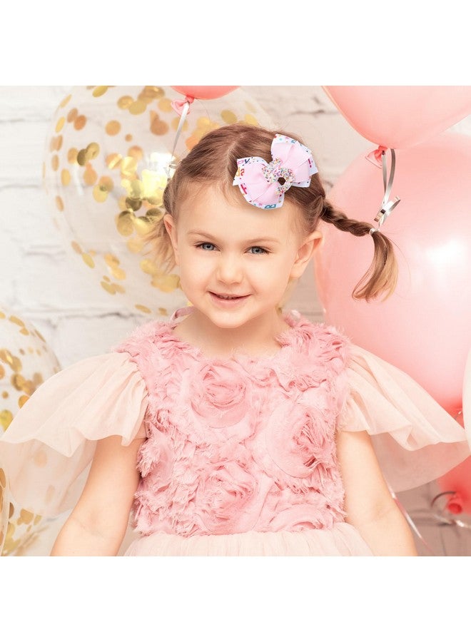 ميروكش هدايا عيد ميلاد للبنات، قطعتان من مشابك شعر عيد الميلاد السعيد، دبابيس شعر لامعة وردية اللون مقاس 3.5 بوصة على شكل تمساح للأطفال الصغار والمراهقين، إكسسوار لحفلات أعياد الميلاد الخامس - Image 5