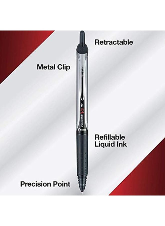 PILOT - Precise V5 Rt Refillable And Retractable Rolling Ball Pens Extra Fine Point 0.5 Mm Black Pack Of 14 - Image 1