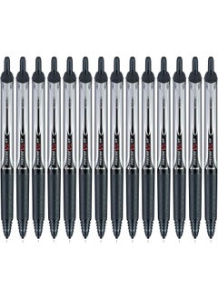Precise V5 Rt Refillable And Retractable Rolling Ball Pens Extra Fine Point 0.5 Mm Black Pack Of 14