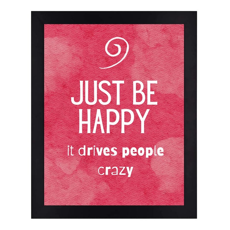 Interio Crafts Humorous Motivational Quotes Wall Frames Positive Funny Quotes Wall Hanging for Home or Office Wall Decor Synthetic Wood Balck Frame 13 X 10 Inches