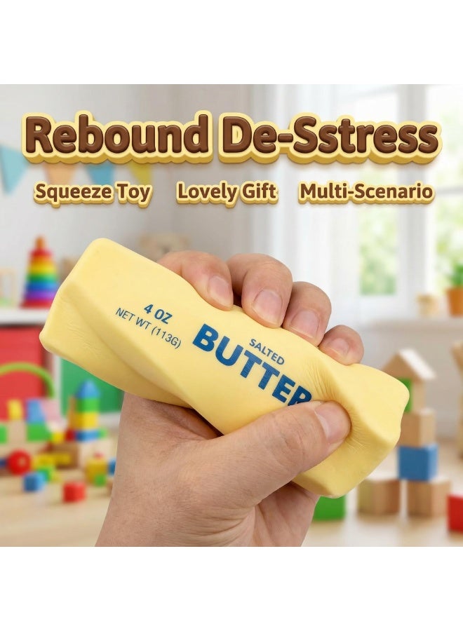 NYVIO 2 PCS Squishy Butter Stick – Slow Rise Soft PU Stress Reliever, Squeeze Butter Toy, Stress Relief & Fidget Toy, Portable Pocket Size for Office & Travel Anxiety Relief, Holiday and Party Gift - Image 3