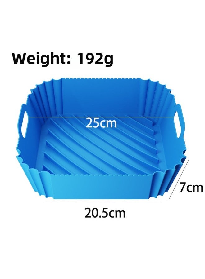 Daily Use Baking Tray/baking Pan For Oven - Rectangular Black Non-stick Coating Tray For Baking Various Dishes-Specifications:Square 3 Generation Large Mirror (blue) - Image 1