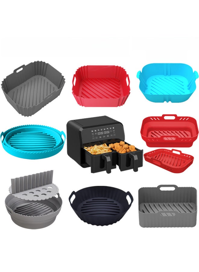 Daily Use Baking Tray/baking Pan For Oven - Rectangular Black Non-stick Coating Tray For Baking Various Dishes-Specifications:Square 3 Generation Large Mirror (blue) - Image 2