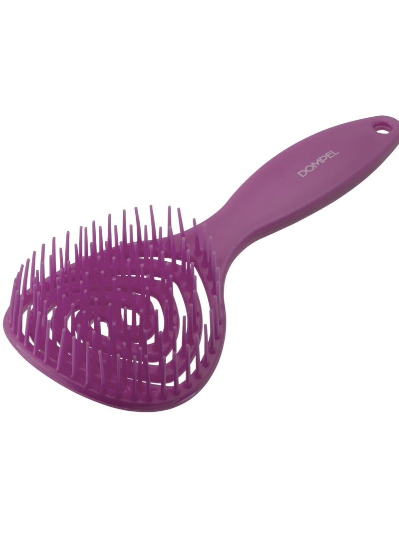 DOMPEL Silicone Hair Styling Brush with Grape Scent – Purple - Image 3