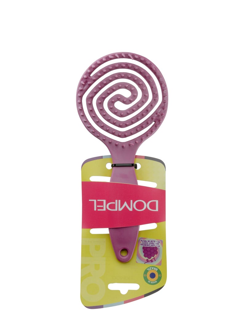 DOMPEL Silicone Hair Styling Brush with Grape Scent – Purple - Image 2