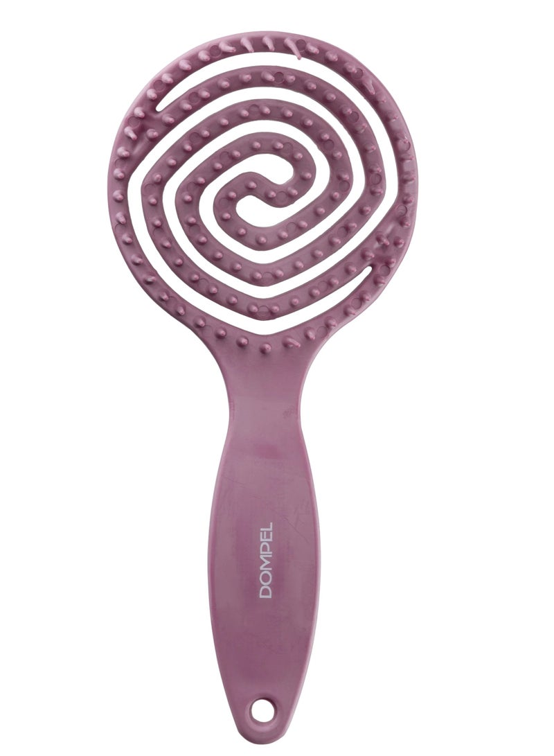 DOMPEL Silicone Hair Styling Brush with Grape Scent – Purple - Image 1