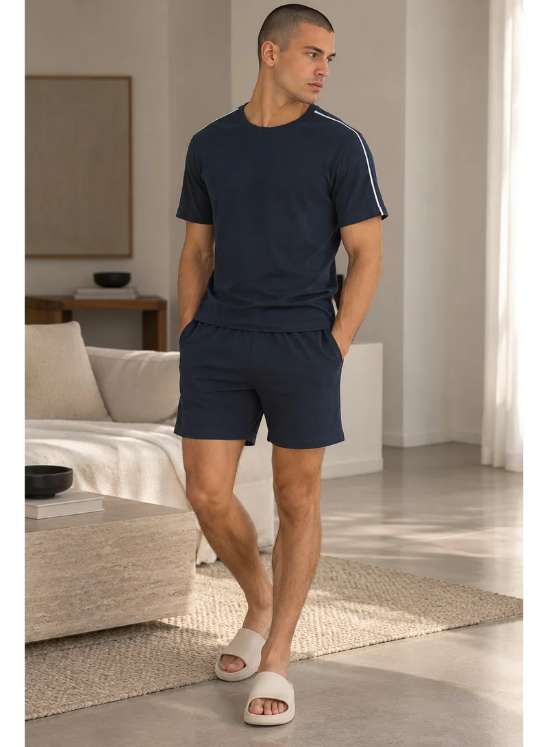 Robert Wood Short Sleeve T-Shirt With Shorts Pyjama Set