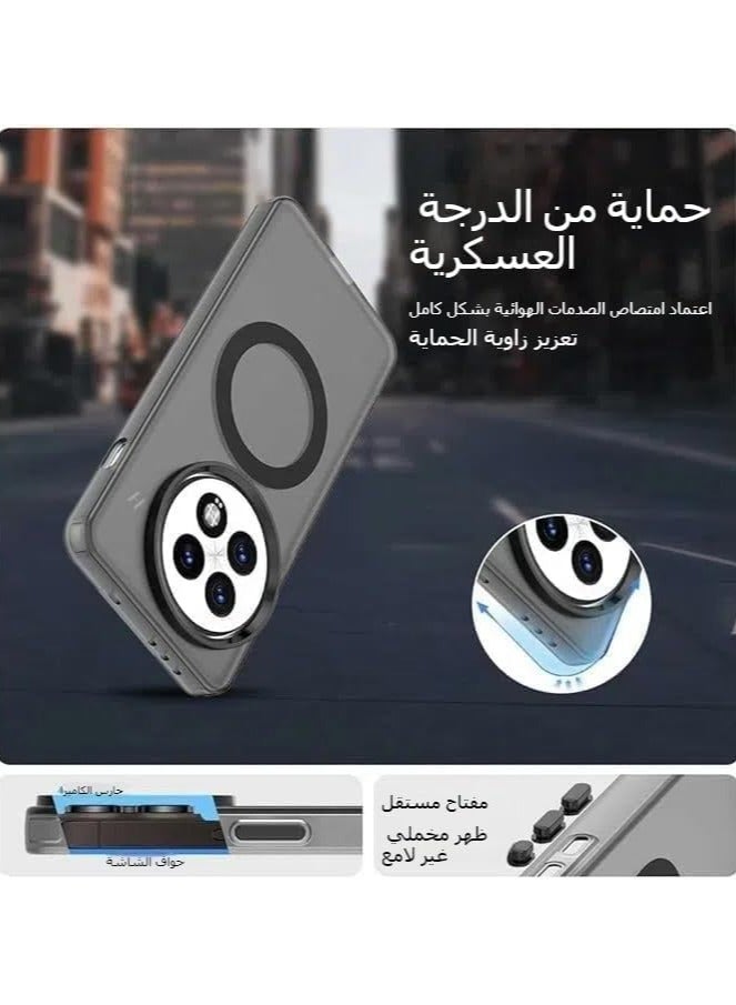 Clear Magnetic Case for OPPO Reno 13 Pro 5G with Built-in Magnet and Four-Corner Airbag Protection - Image 4