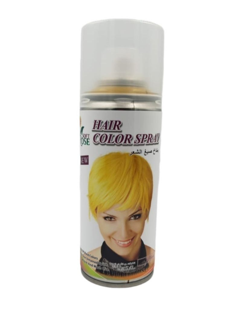 soft rose Hair dye spray yellow 138 ml - Image 1