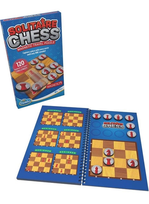 Thinkfun Solitaire Chess Magnetic Travel Puzzle Logic Game And Stem Toy For Kids And Adults Age 8 And Up
