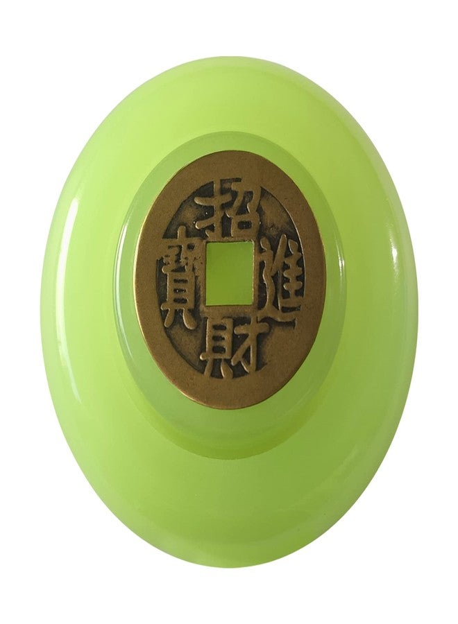 TRUEGOOD Kinetic Desk Toys, Desktop Motion Toys, Full Body Optical Illusion Fidgets Spinner Ball, Gifts for Men,Women, & Kids Pressure Reduction Toys Gifts (Fluorescence Good Luck gyro) - Image 1