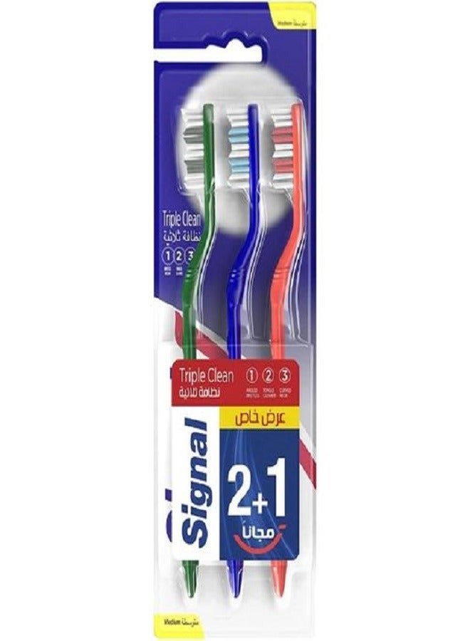 سيجنال فرشاه اسنان نظافة ثلاثيه 123 2+1