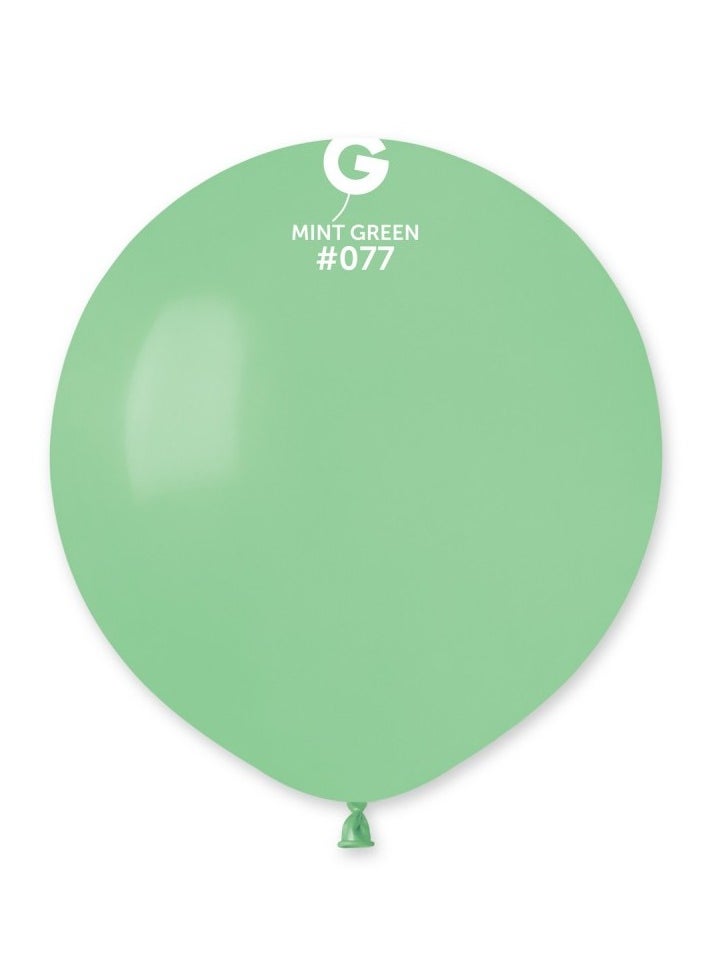 Gemar - 19" Standard Mint Green Latex Balloon 10Ct - Image 1