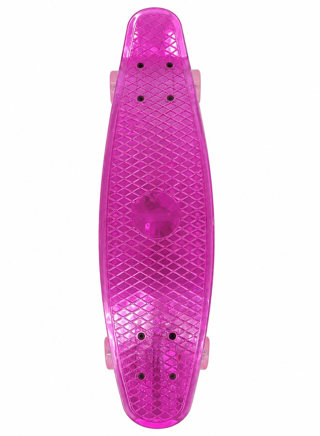 DEXO 22” Mini Cruiser Skateboard – Retro Plastic Penny Board with ABEC-7 Bearings, 59mm Urethane Wheels & T-Tool - Image 1
