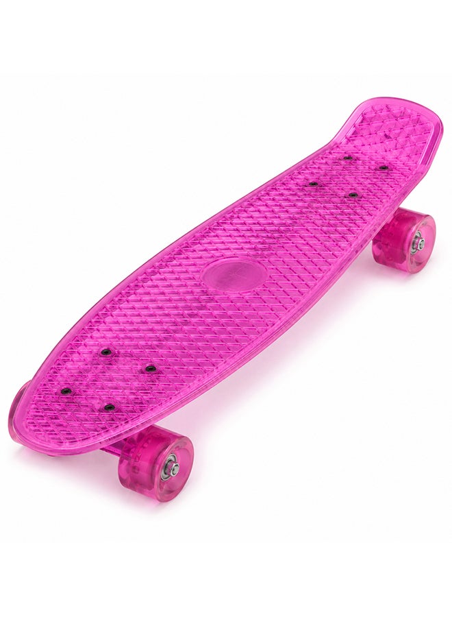 DEXO 22” Mini Cruiser Skateboard – Retro Plastic Penny Board with ABEC-7 Bearings, 59mm Urethane Wheels & T-Tool - Image 2