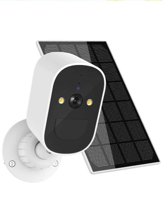 AROAQ Solar Security Camera Wireless Outdoor – 1080P HD WiFi Camera with PIR Motion Detection, Siren Alarm, Night Vision, 2-Way Audio, Solar Powered, IP65 Waterproof - Image 1