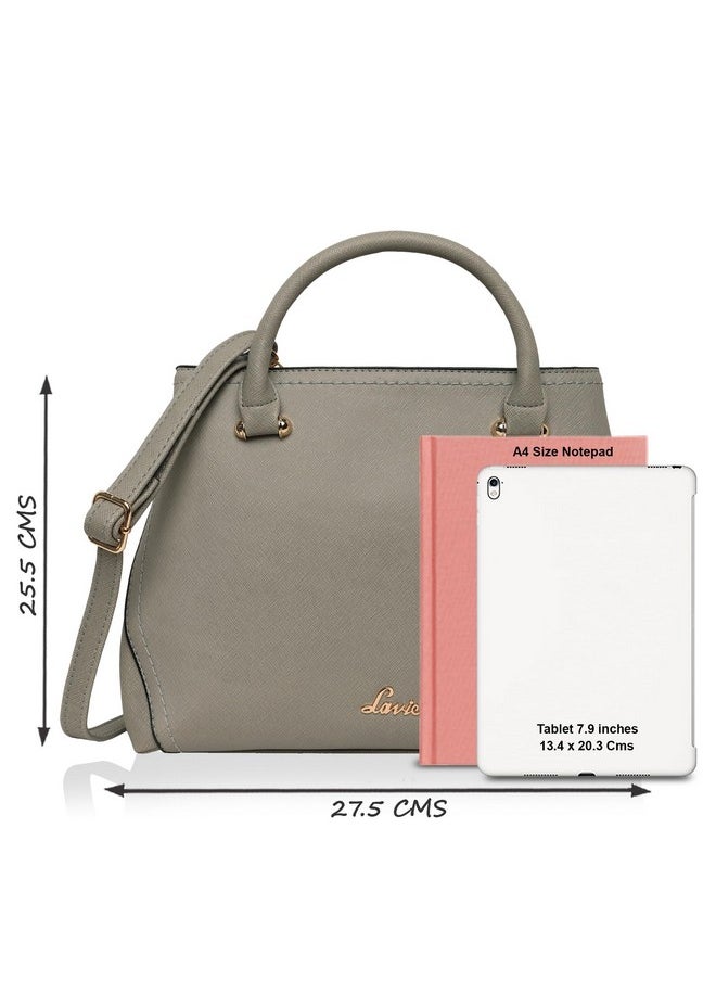 Lavie Lavie Omnia Women's Medium Satchel Handbag (Grey)  - Image 4