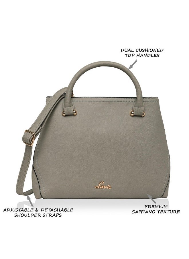 Lavie Lavie Omnia Women's Medium Satchel Handbag (Grey)  - Image 3