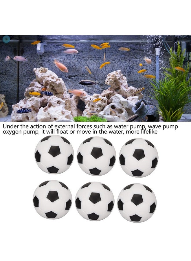 GLOGLOW Mini Soccer Aquarium Decoration, 10Pcs Fish Soccer Decoration Lifelike Shape Floating Fish Soccer Decoration For Aquarium Decoration (S)  - Image 4