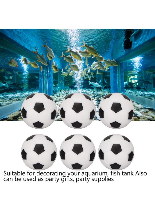 GLOGLOW Mini Soccer Aquarium Decoration, 10Pcs Fish Soccer Decoration Lifelike Shape Floating Fish Soccer Decoration For Aquarium Decoration (S)  - Image 5