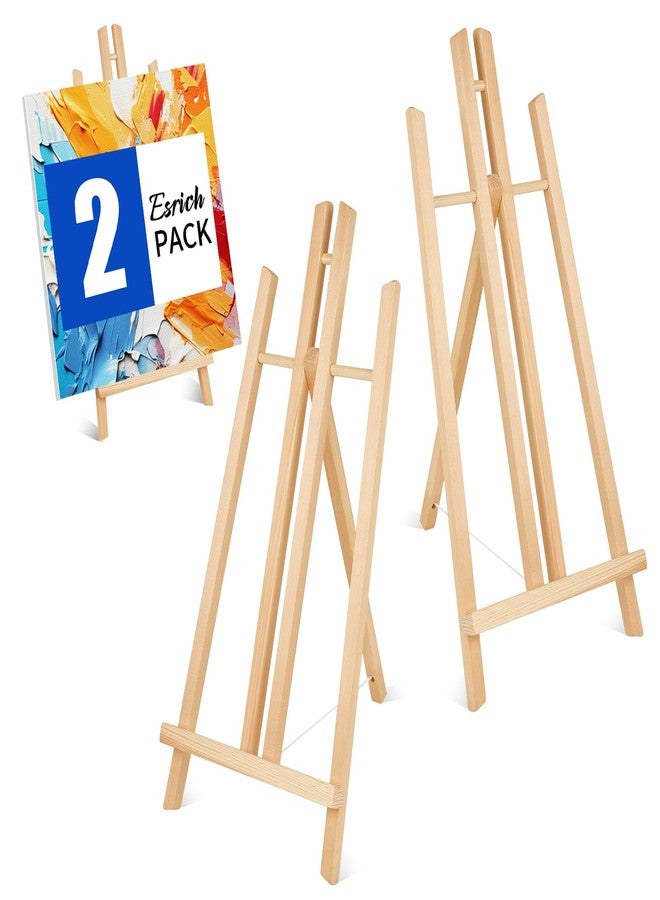 ESRICH 2pcs 17 Inch Tabletop Easels, Easel Stand for Painting,Tripod, Painting Party Easel, Kids Student Desktop Easel for Painting,Paint Easel for Canvas Paint - Image 1