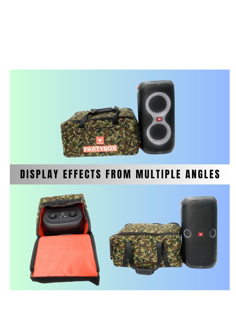 أنجري بول حقيبة تخزين آمنة لسماعات الصوت مع حزام عملي وحقيبة سفر متوافقة مع (JBL PARTYBOX 110 BAG ARMY-B) - Image 5
