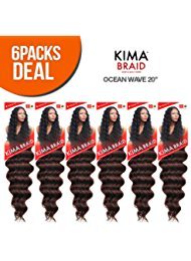 Harlem 125 Harlem125 Synthetic Hair Braids Kima Braid Ocean Wave 20 6Pack 1 by Harlem 125 - Image 1