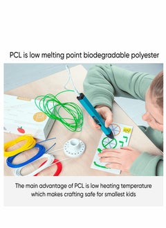 Excefore 3D Pen Filament Refills PCL, 3D Printing Pen Filament 3D Printer Filament for Most Intelligent 3D Pen Low Heating, It is The Safest for Children to Use, 20 Colors 1.75mm 5M  - Image 5