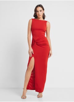 Twist Detailed Side Slit Dress - pzsku/Z89E37C49F64976B66ED9Z/45/_/1740978071/aa4f8db7-f56e-475c-b943-74ac69aec535