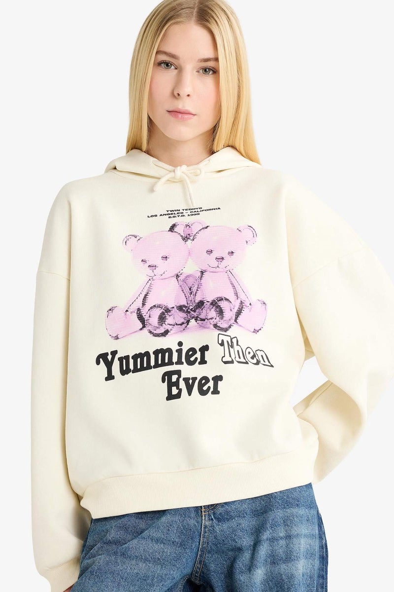 DeFacto Oversize Printed Sweatshirt - Image 1